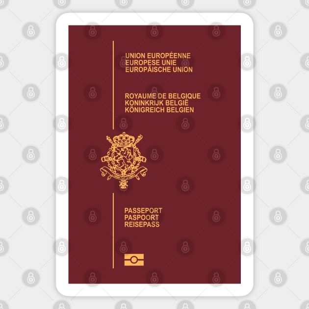 Belgium passport Magnet by Travellers